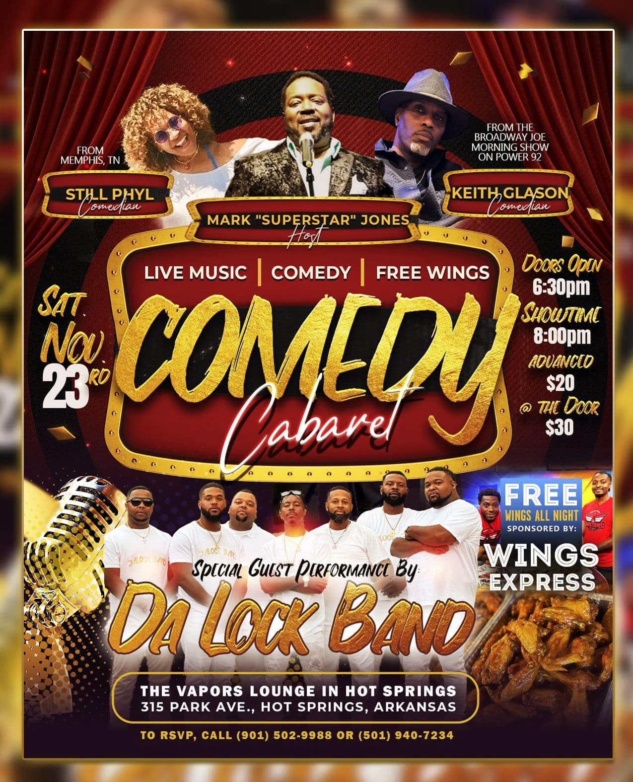 Comedy Cabaret Night at Historic Hot Springs Lounge