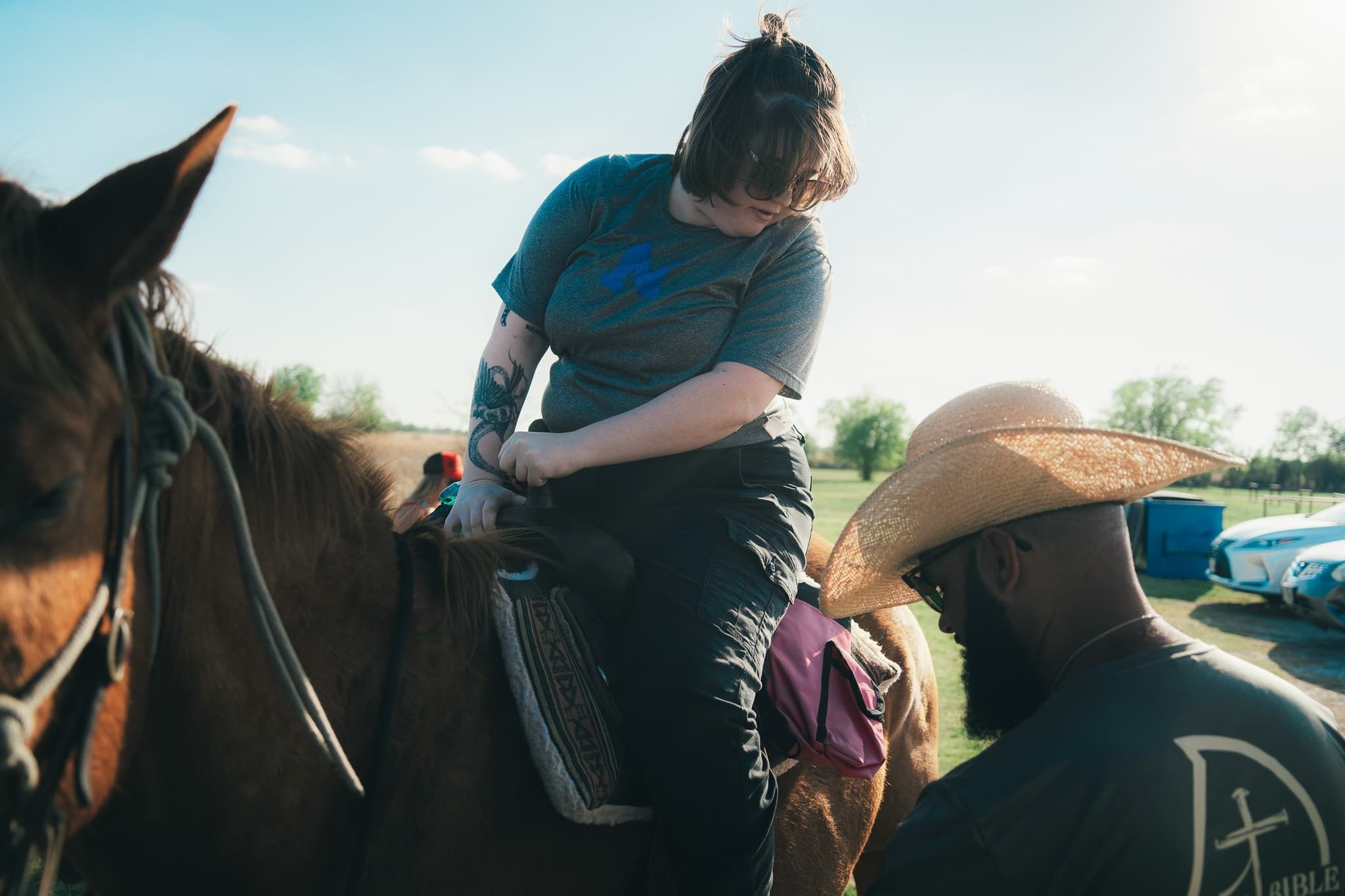 One-Hour Horseback Riding Lessons at K Bible Trail Rides in Lorena, TX