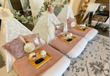 Rose Gold Teepee Sleepovers: Scottsdale's Cozy Mobile Slumber Parties