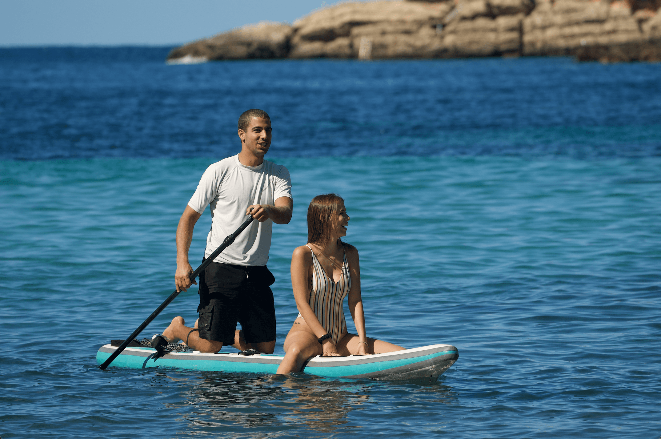 Paddle Surfing with Take Off Ibiza in San Antonio