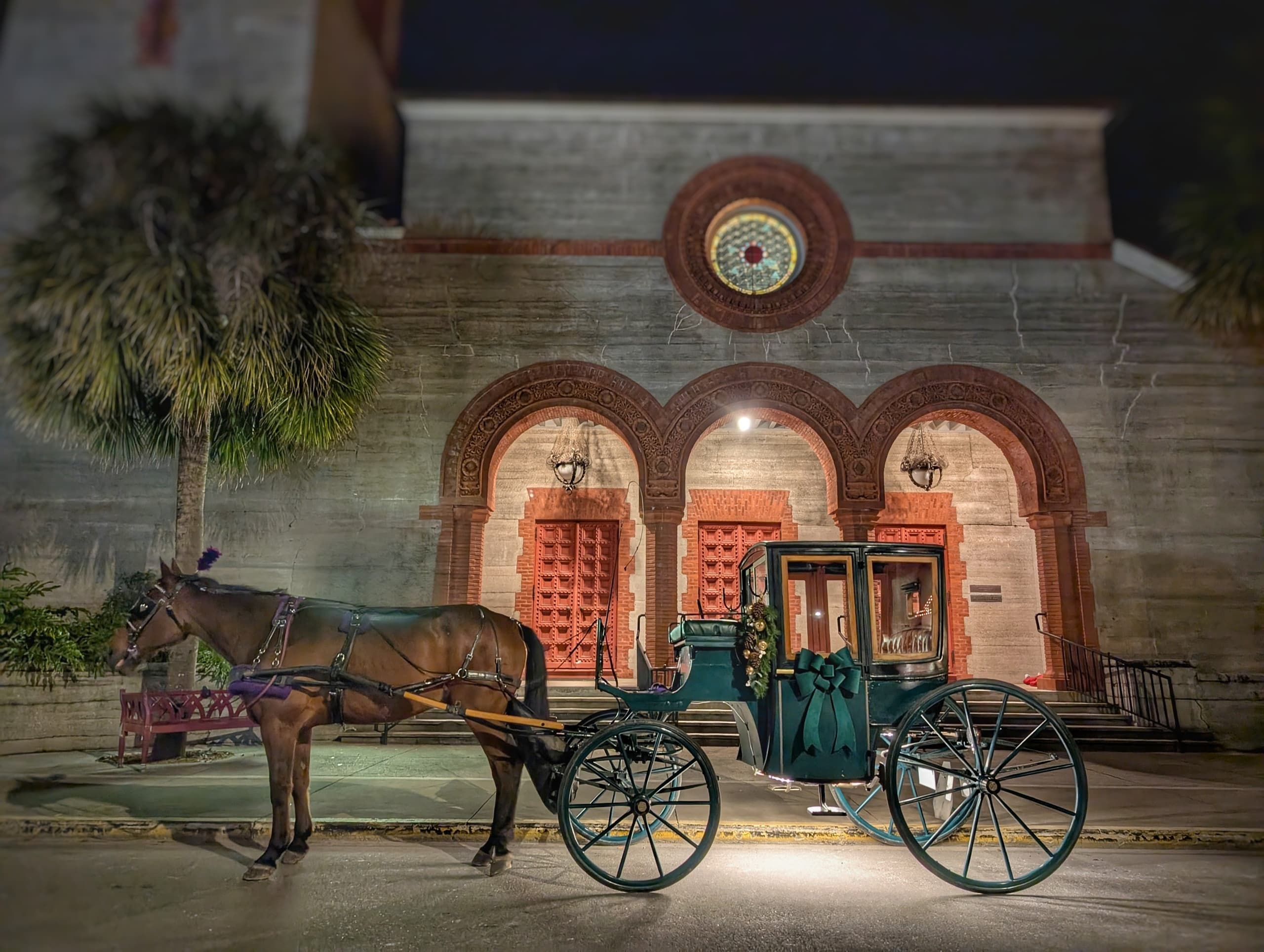 Vintage Wedding Carriage in St. Augustine: Historic Downtown Bridal Rides