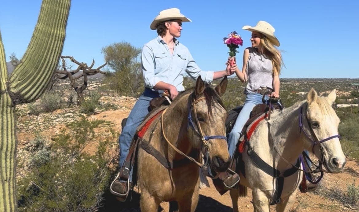 Tucson Valentine's Private Horseback Ride for Two — Tattered Saddle