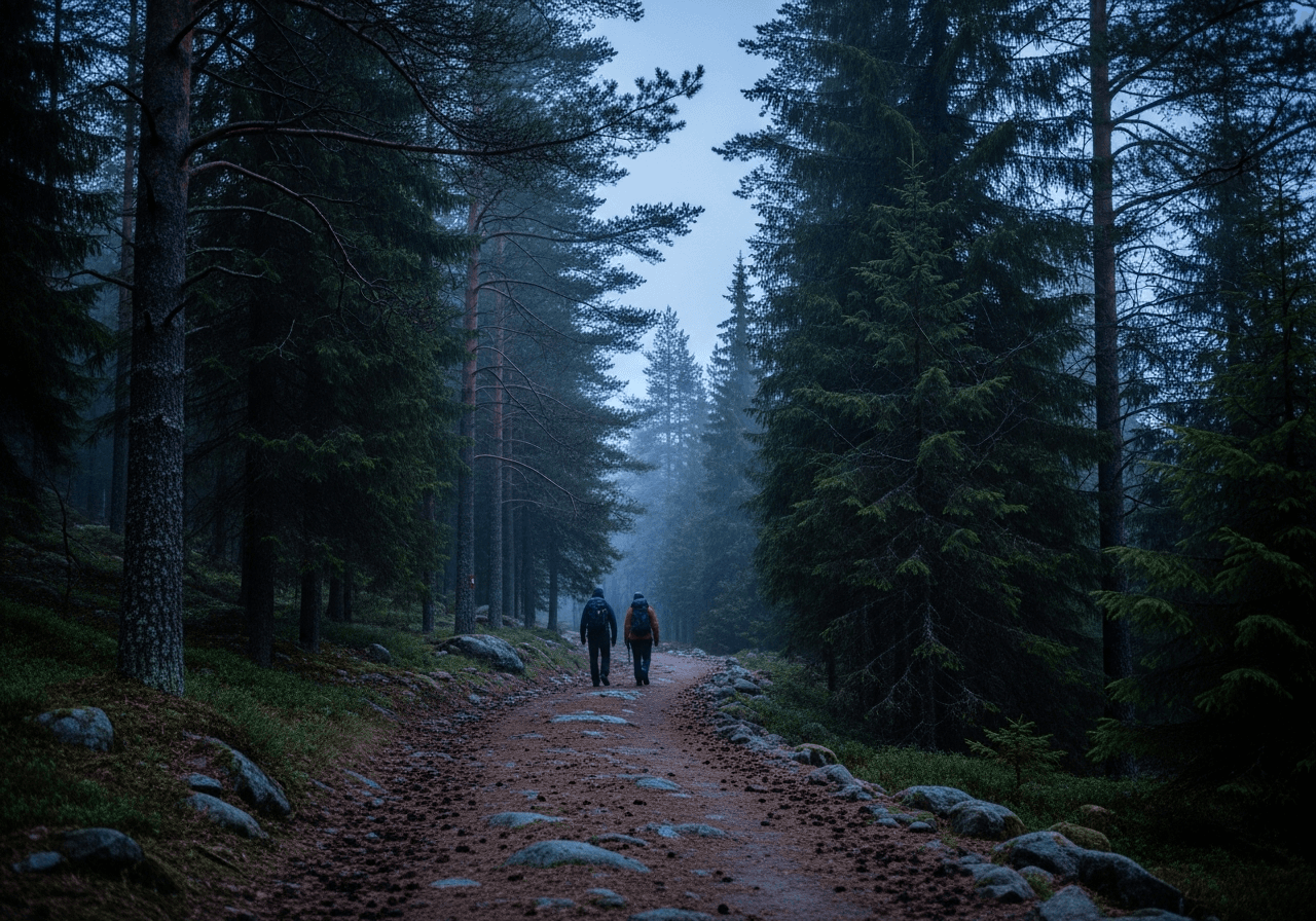 Nordic Twilight Forest Walk: Evening Walk in Nacka Nature Reserve, Stockholm photo 4