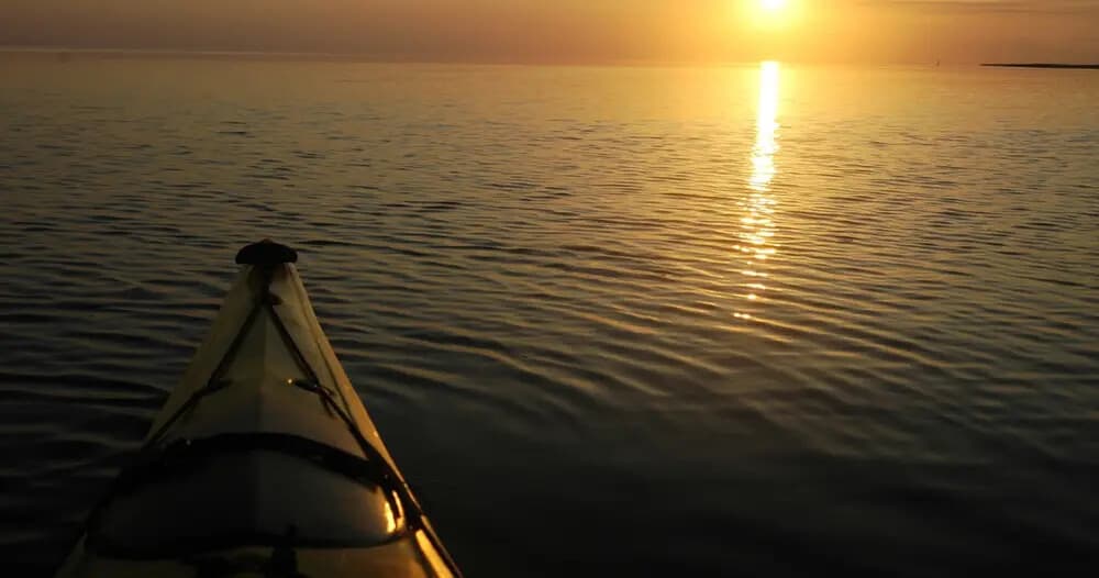 Sunset Kayak Tour on Currituck Sound from Sanderling Resort, Duck NC