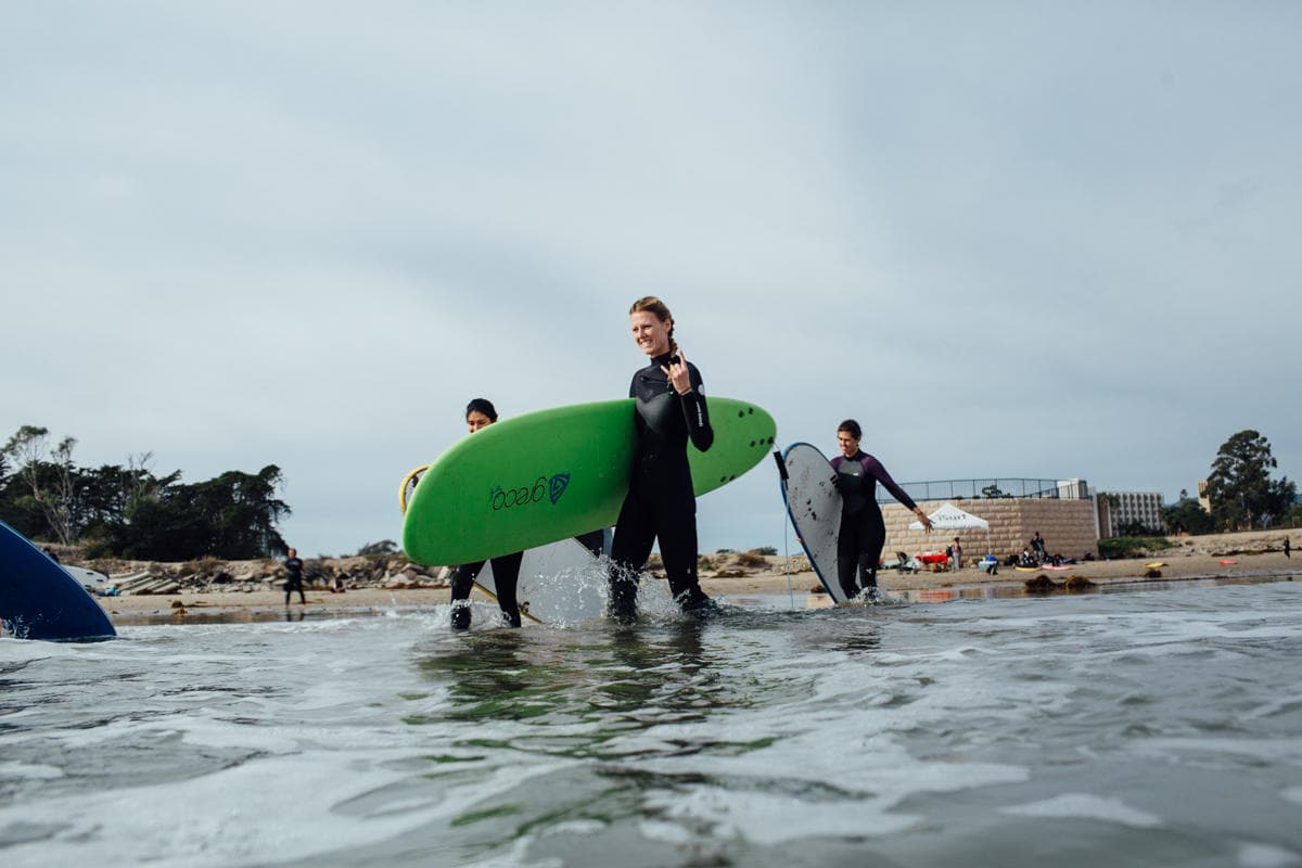 Group Surf Lesson with iSurf in Ventura, CA