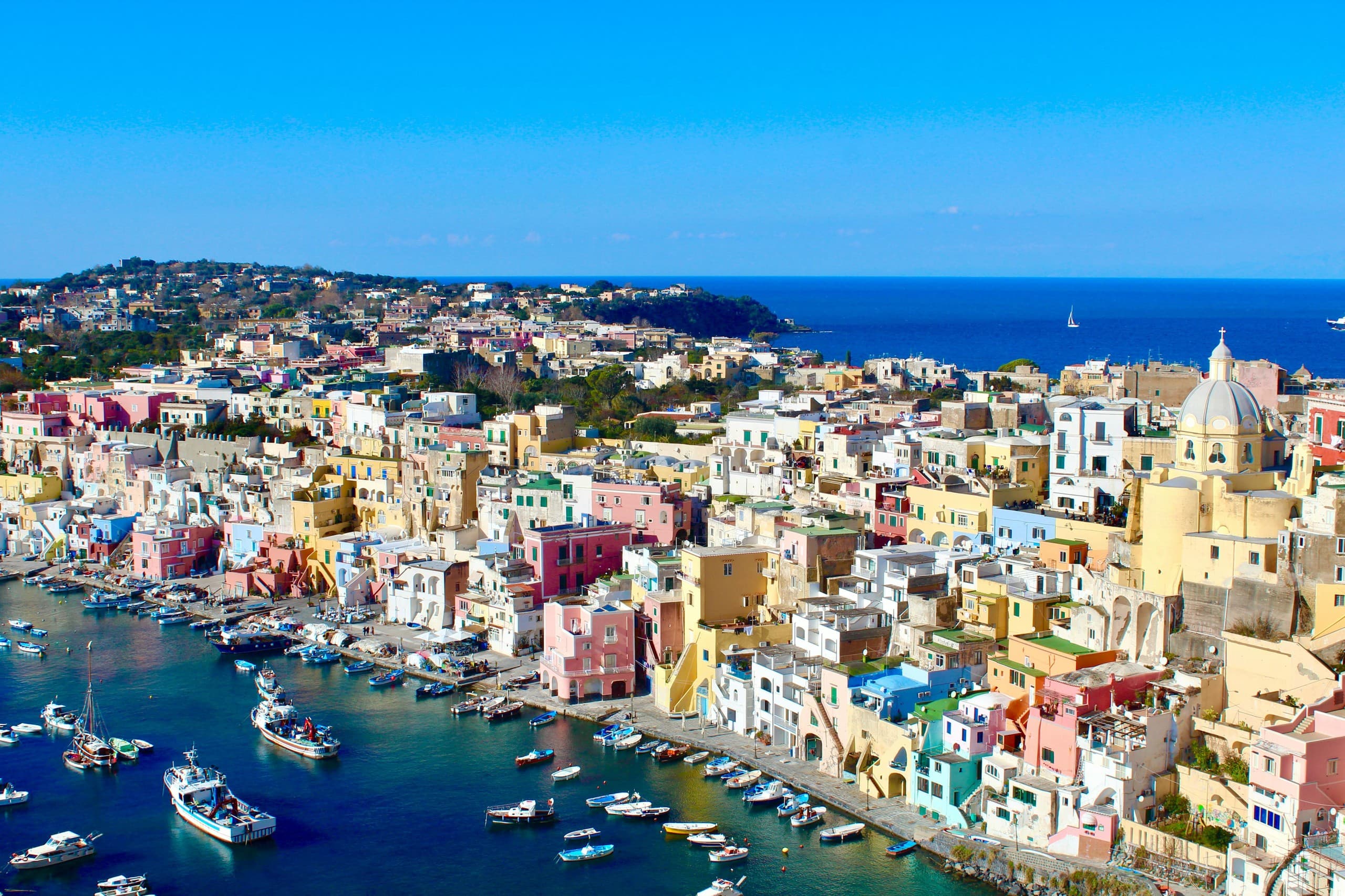 Private Full-Day Boat Tour to Ischia and Procida from Amalfi