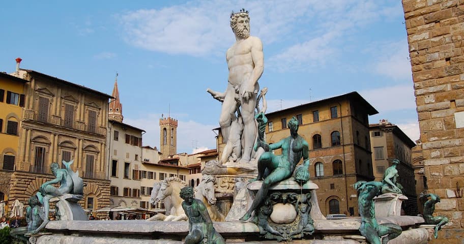 Fountain of Neptune in Piazza della Signoria, Florence