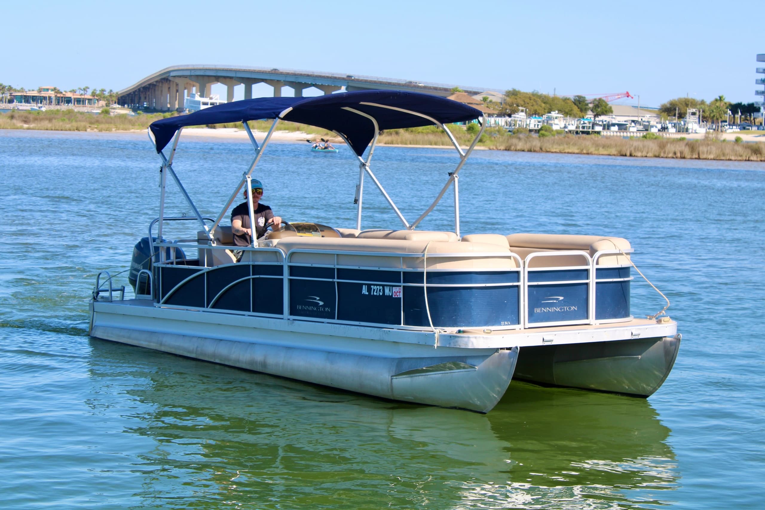 Water Activities: Bennington Pontoon at Happy Harbors Watersports