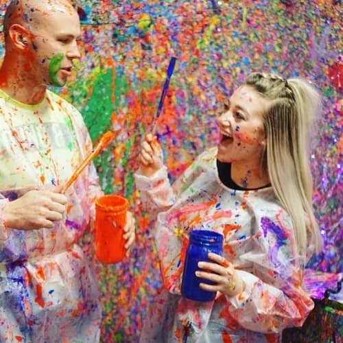 Creative Splatter Painting at Color Me Greenville photo 1