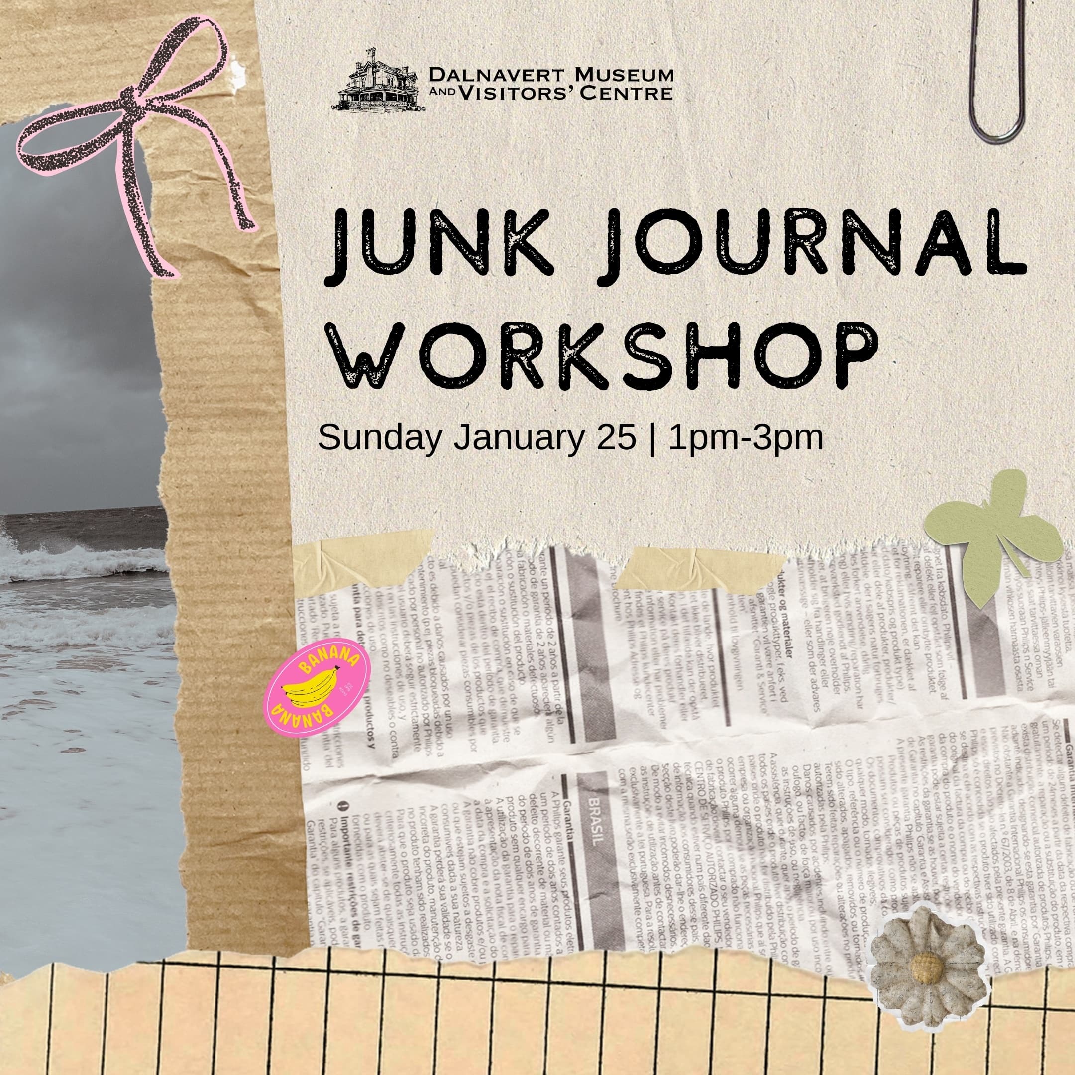 Junk Journal Workshop in Winnipeg: Turn Receipts into Handmade Keepsakes