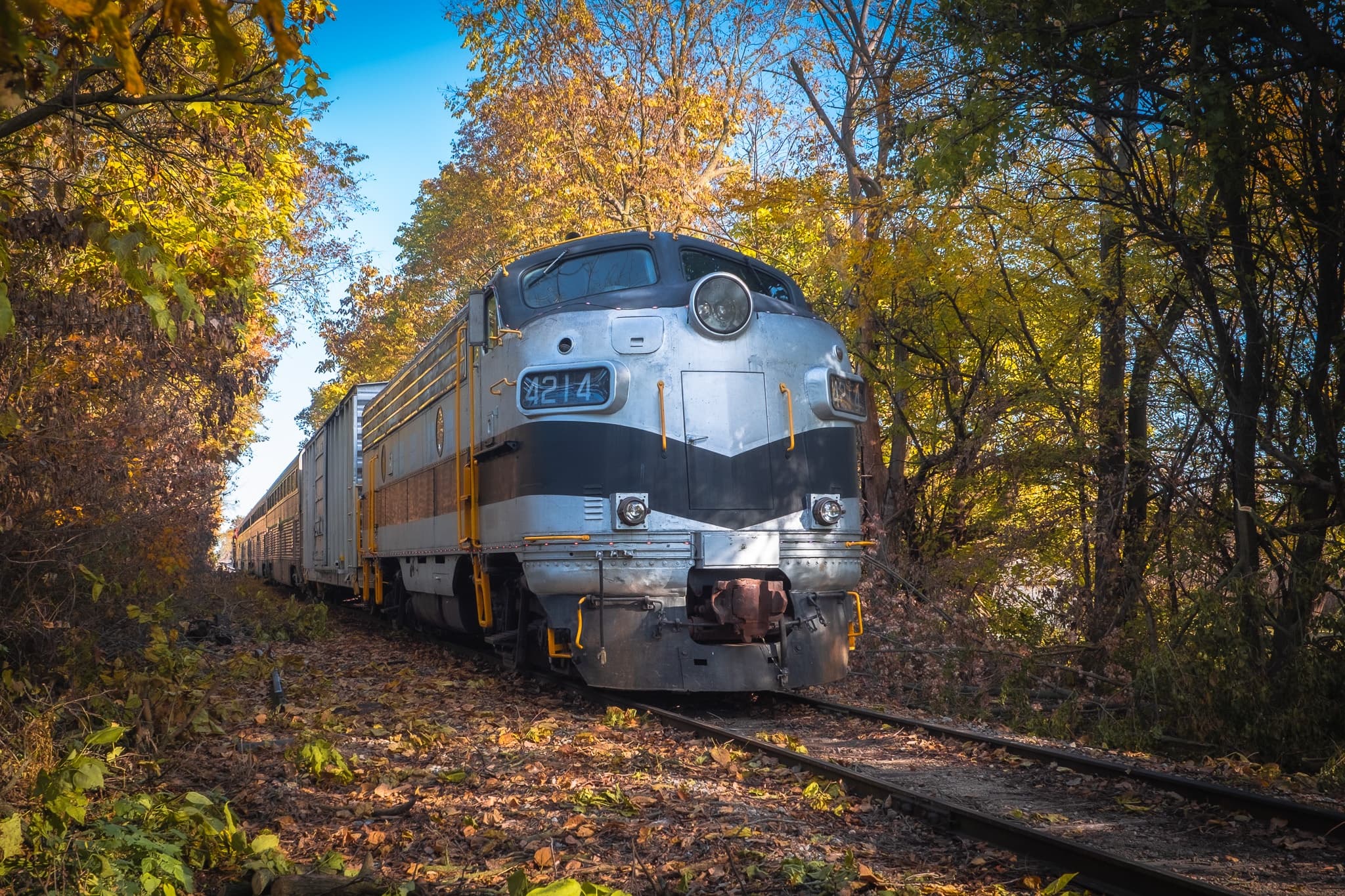 Halloween Mystery Train with Nickel Plate Express in Transylvania