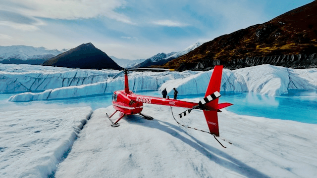 Alaska Helicopter Tour: Glacier Landing & Blue Pools Adventure