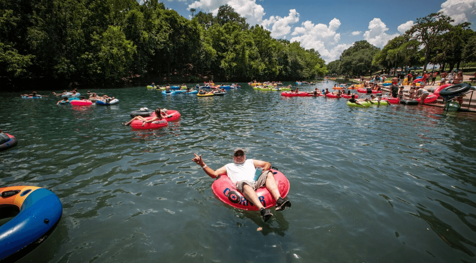 One Time Tube Rental on Comal River in New Braunfels