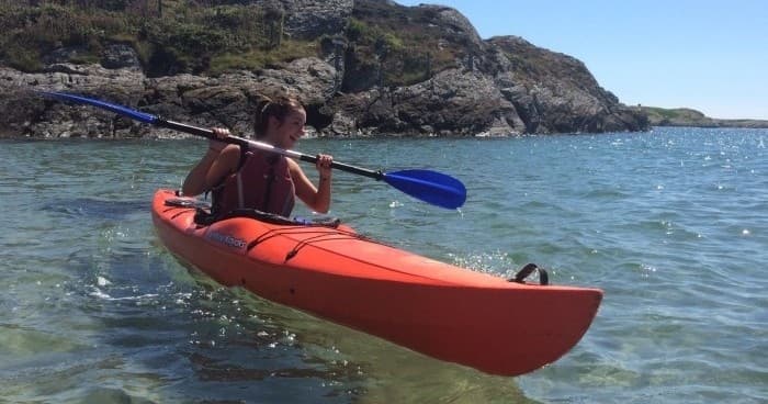 Family Kayaking on Anglesey with B-Active Rhoscolyn
