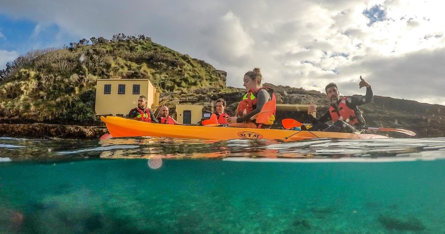 Kayaking in Azores with Fun Activities Adventure at Vila Franca do Campo
