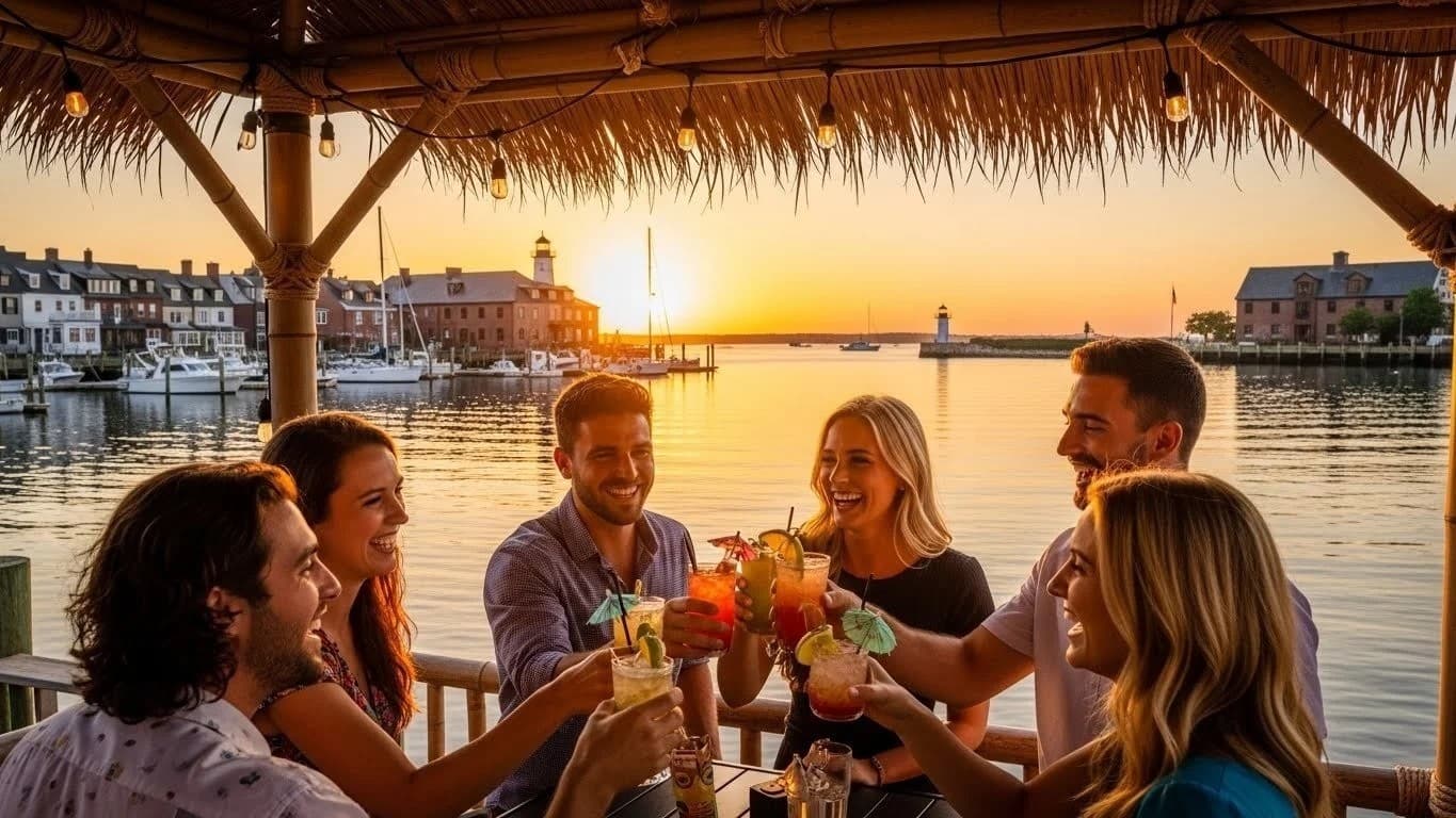 Half-Day Private Tiki Boat Charter in Newburyport — BYOB Merrimack River Cruises