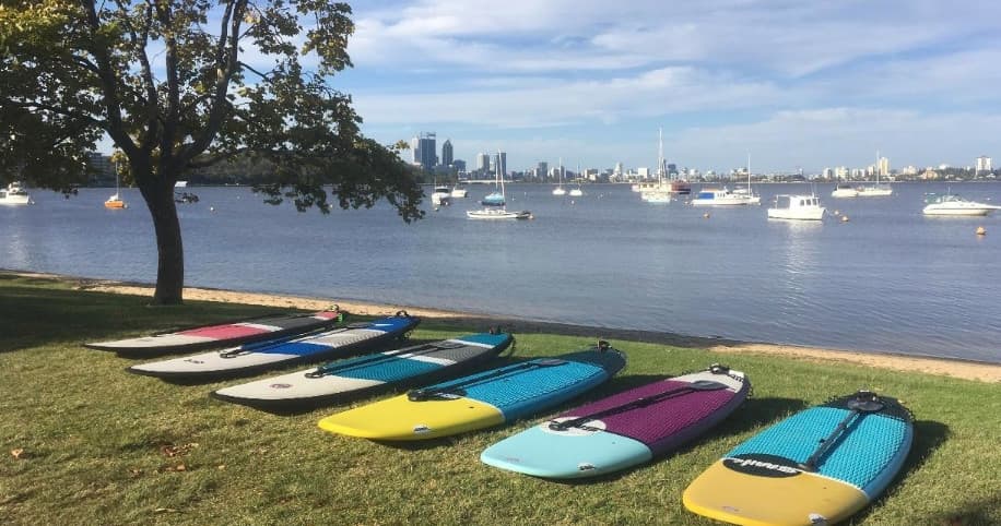 Explore Perth’s Swan River with Group Stand-Up Paddleboard Hire