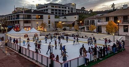 Holiday Ice Skating by the Bay in Monterey: Festive Fun with Coastal Views