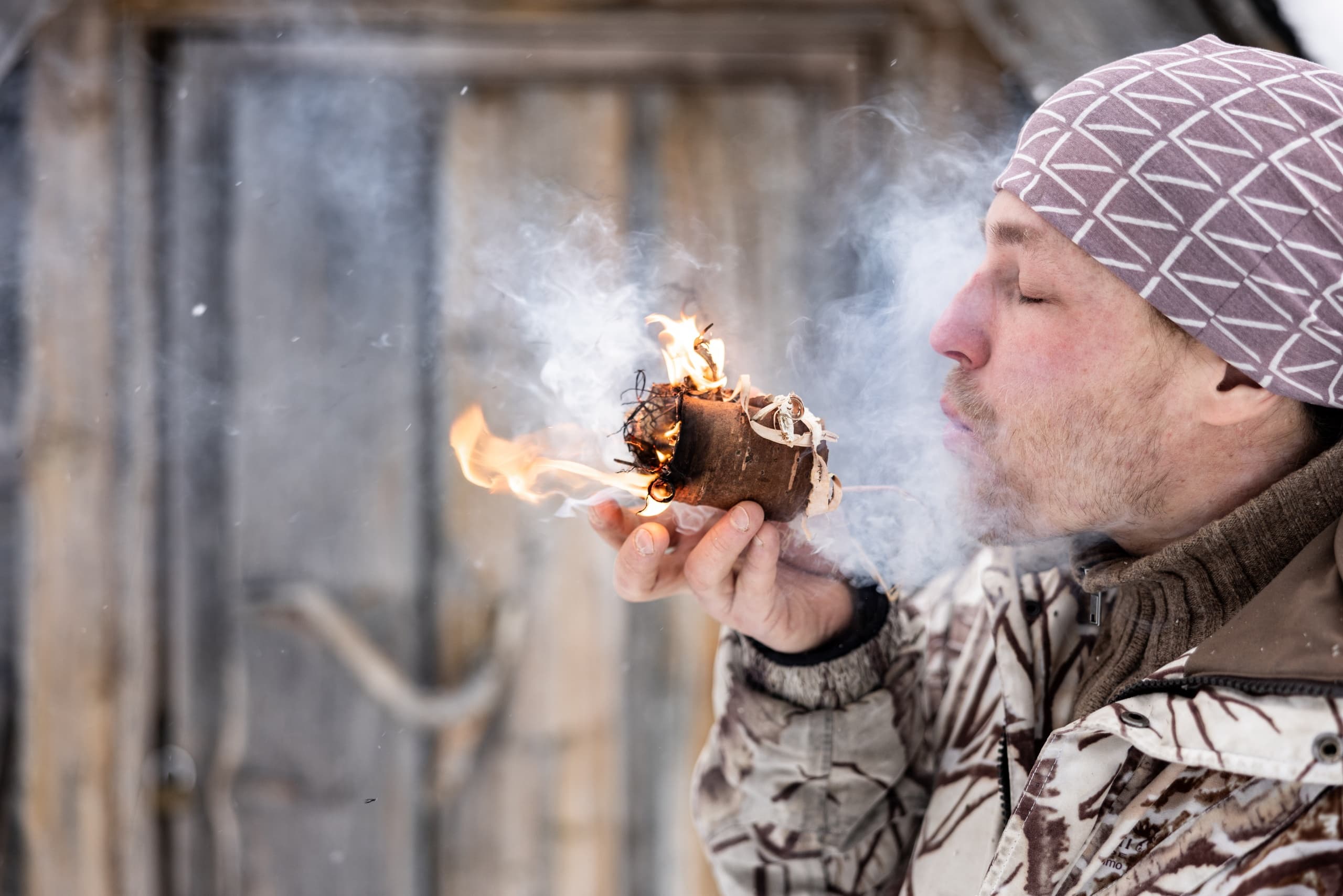 Arctic Bushcraft & Ice Floating in Pelkosenniemi — Survival Skills, Drysuits & Lakeside Sauna photo 2