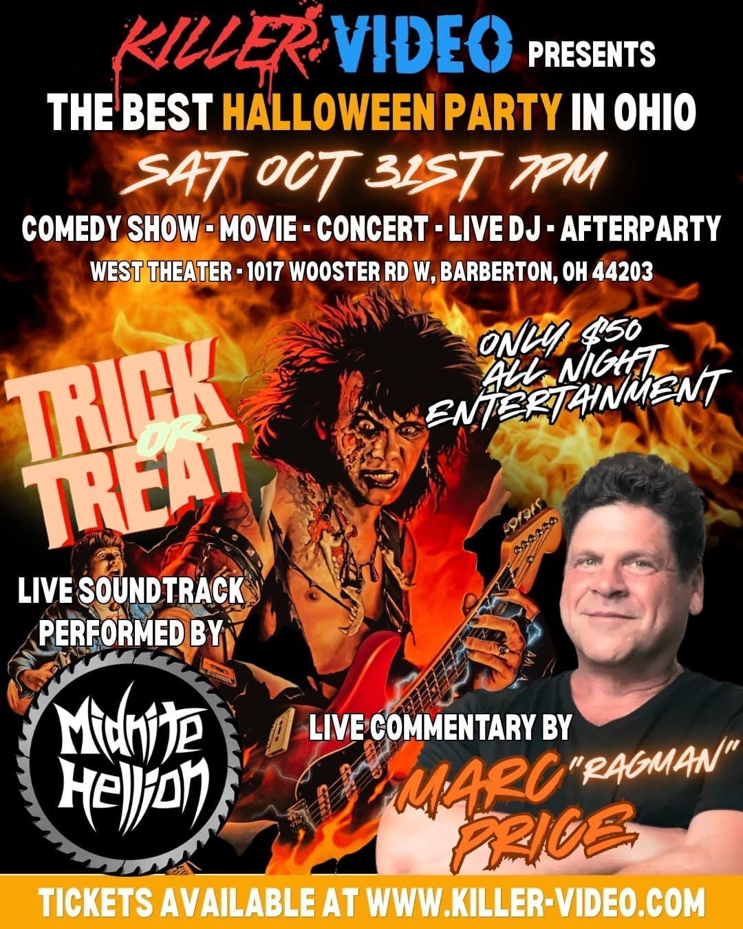 Trick or Treat Live: 40th-Anniversary Heavy-Metal Halloween at The West Theater