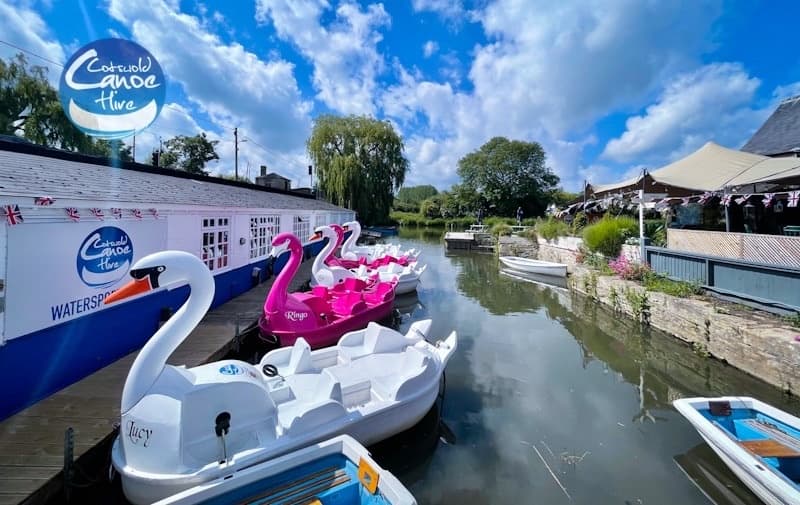 Swan & Flamingo Pedalo Hire on the River Thames by Cotswold Canoe Hire