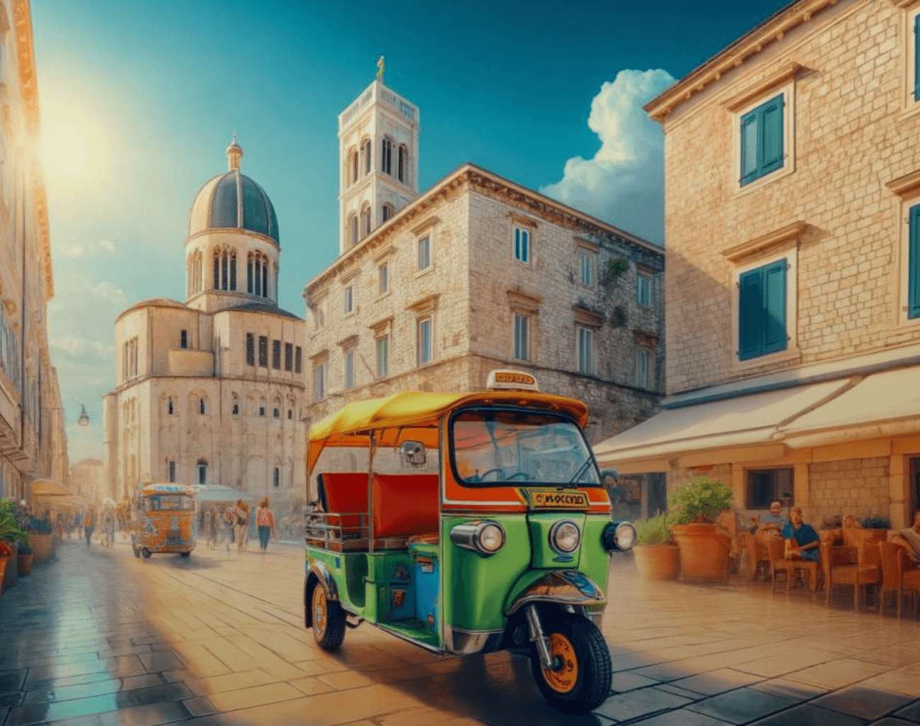 Explore Zadar’s History on an Eco-Friendly Tuk Tuk Tour with a Croatian Army Veteran