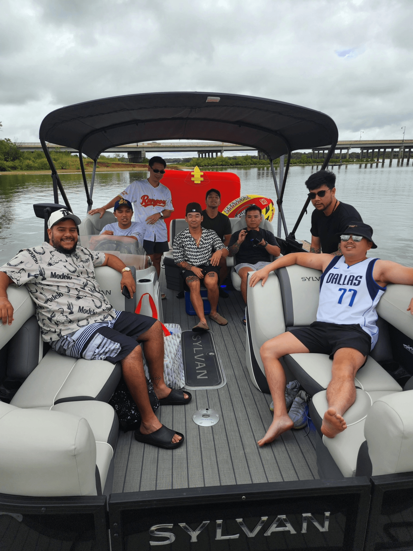 Bachelor Party Pontoon Rental on Lake Lewisville — Little Elm, TX