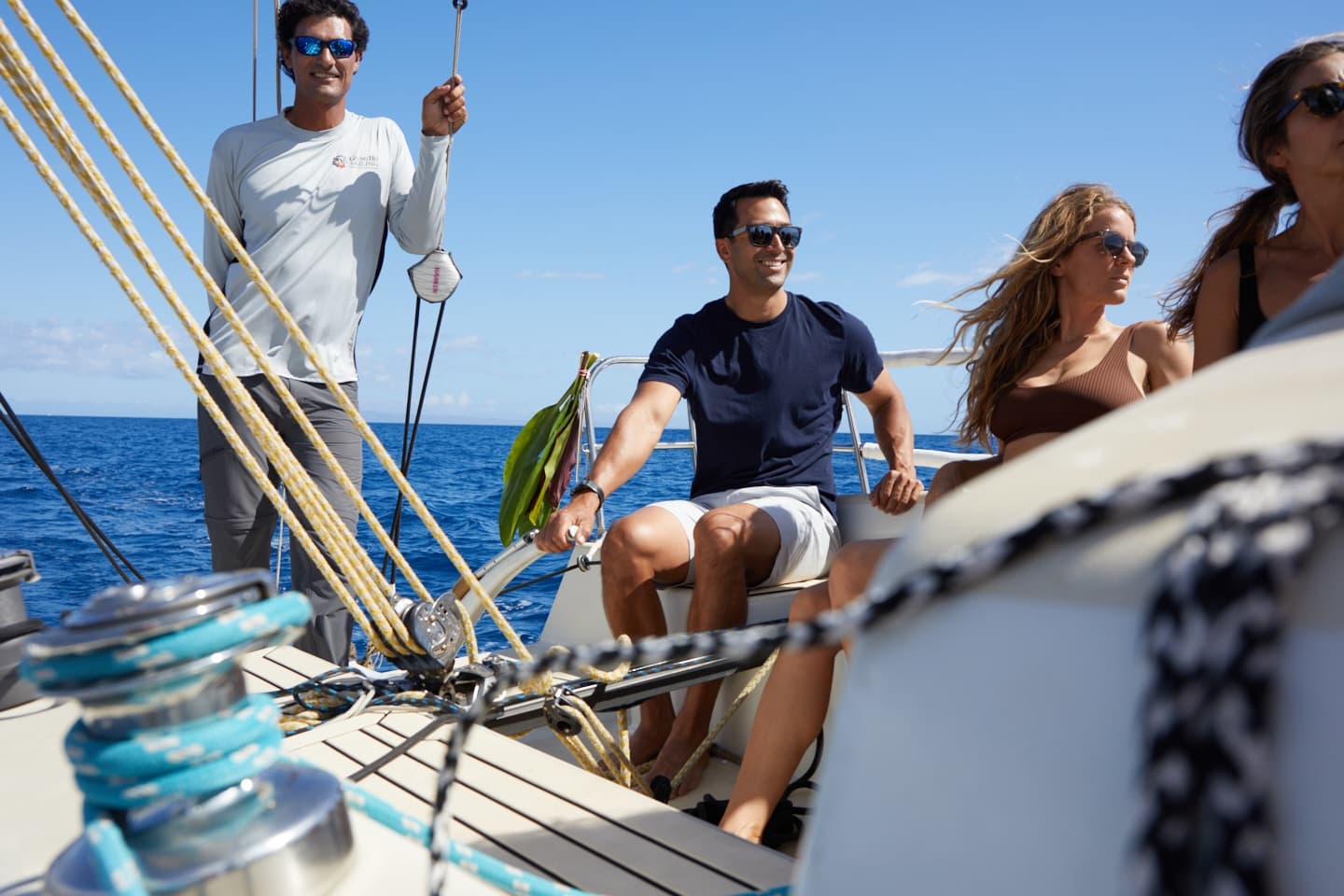 Private Sailing Lesson in Lahaina, Hawaii with Gungho Sailing