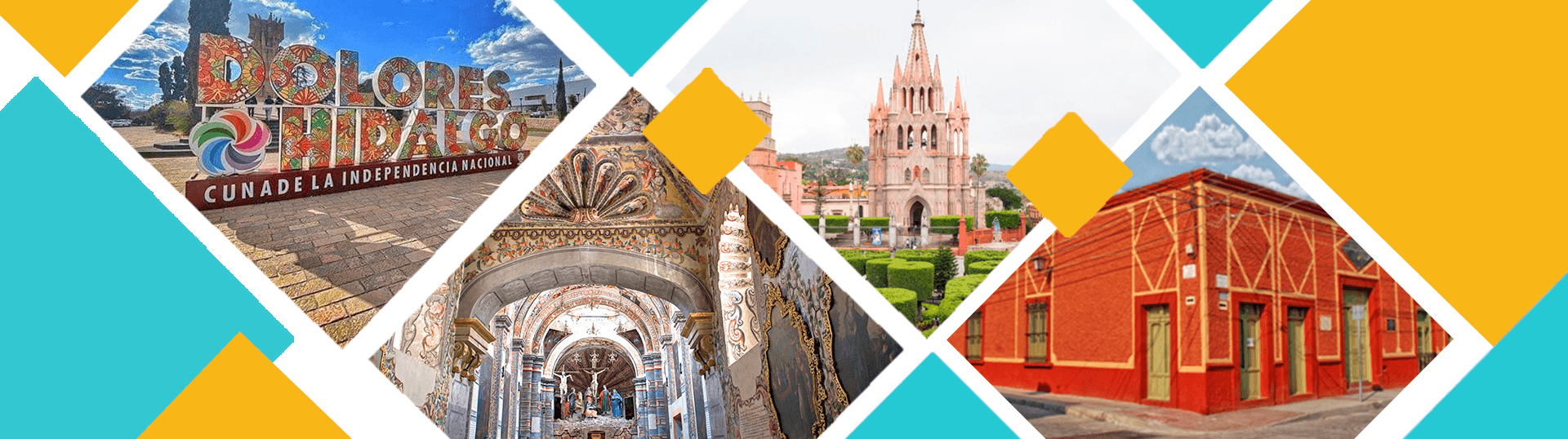 Colorful colonial church facades and plazas, cultural city walking tour