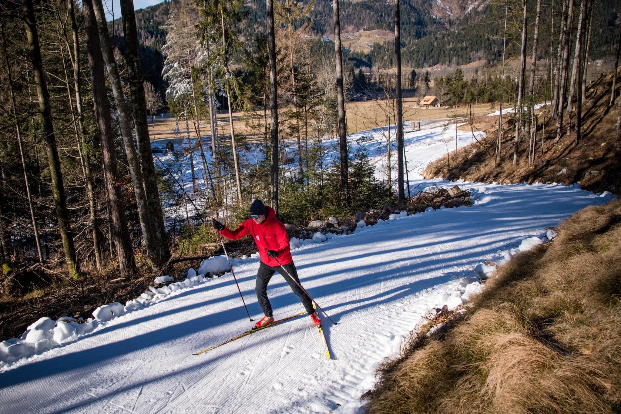 Cross-Country Skiing at Park Jezersko in Slovenia