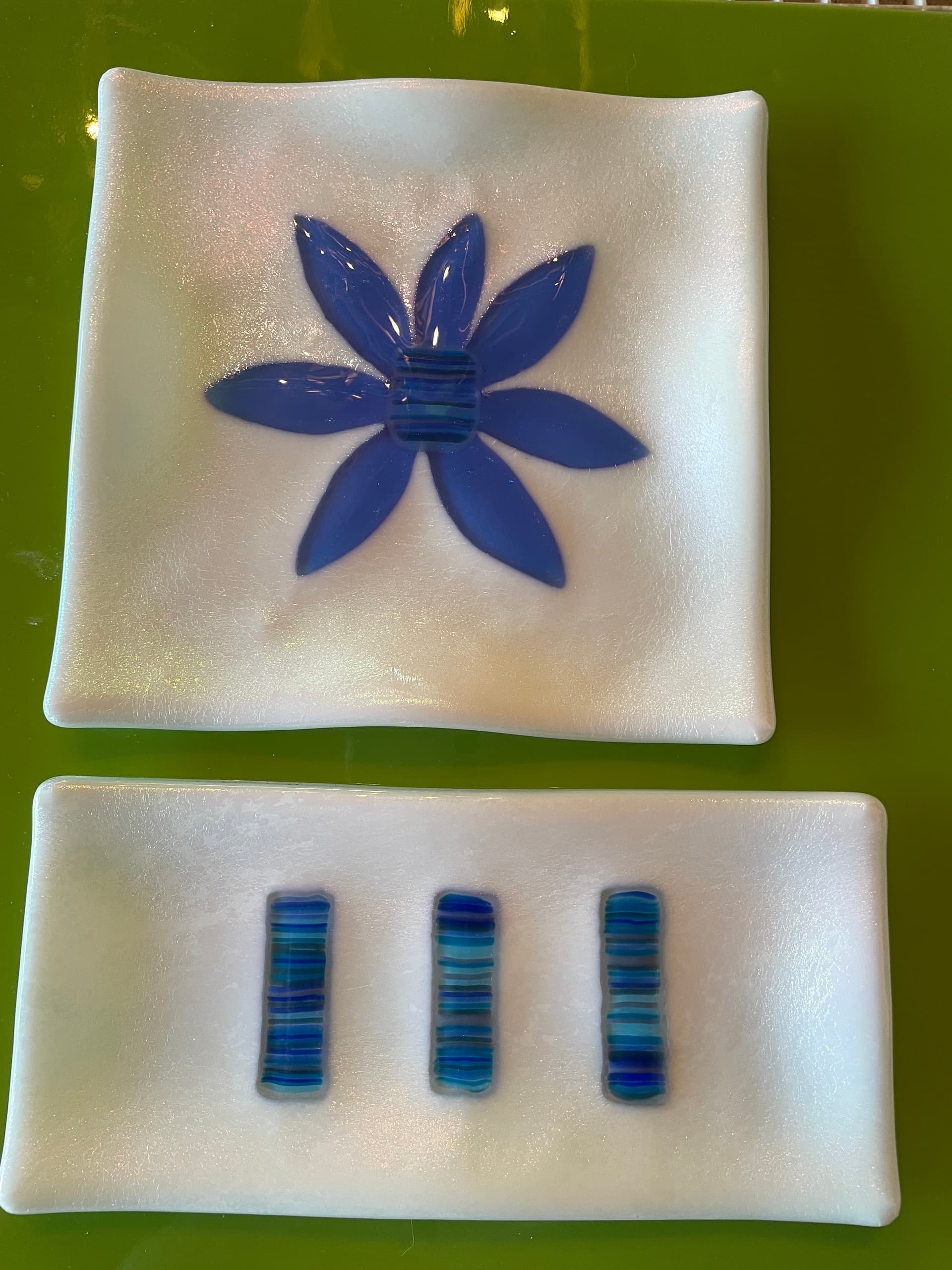 Couples Glass Fusion Workshop in Granby — Lonesome Stone Pottery Date Night photo 2