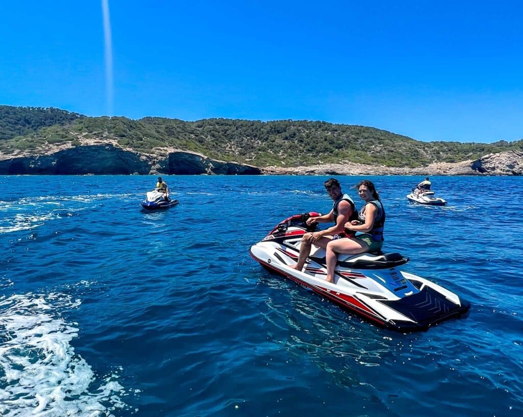 Jet Ski Adventure with Blue Coral Ibiza in Santa Eulalia
