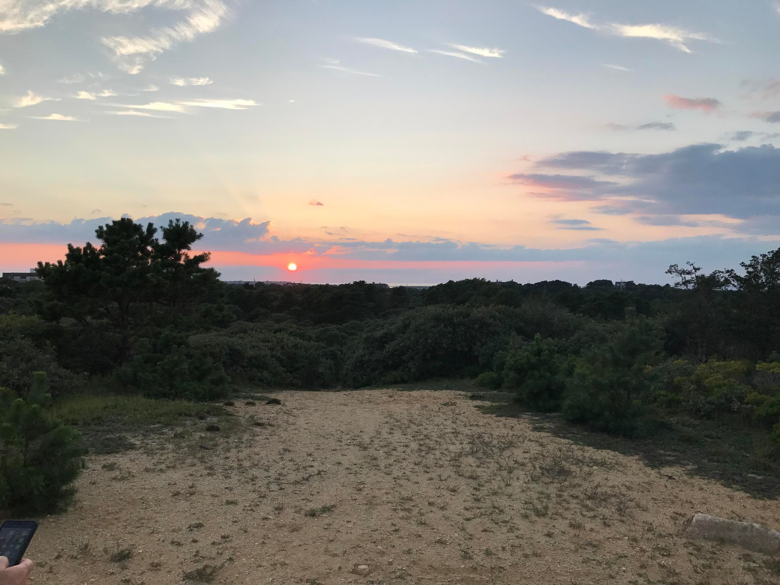 Land Adventures at Shawkemo Hills Sunset on Nantucket