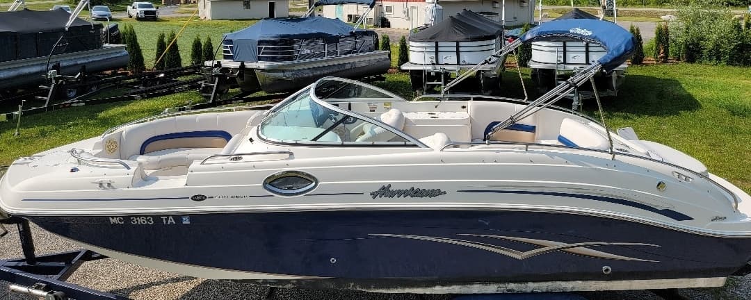 12 Passenger Hurricane Deck Boat Adventure in Leland, MI
