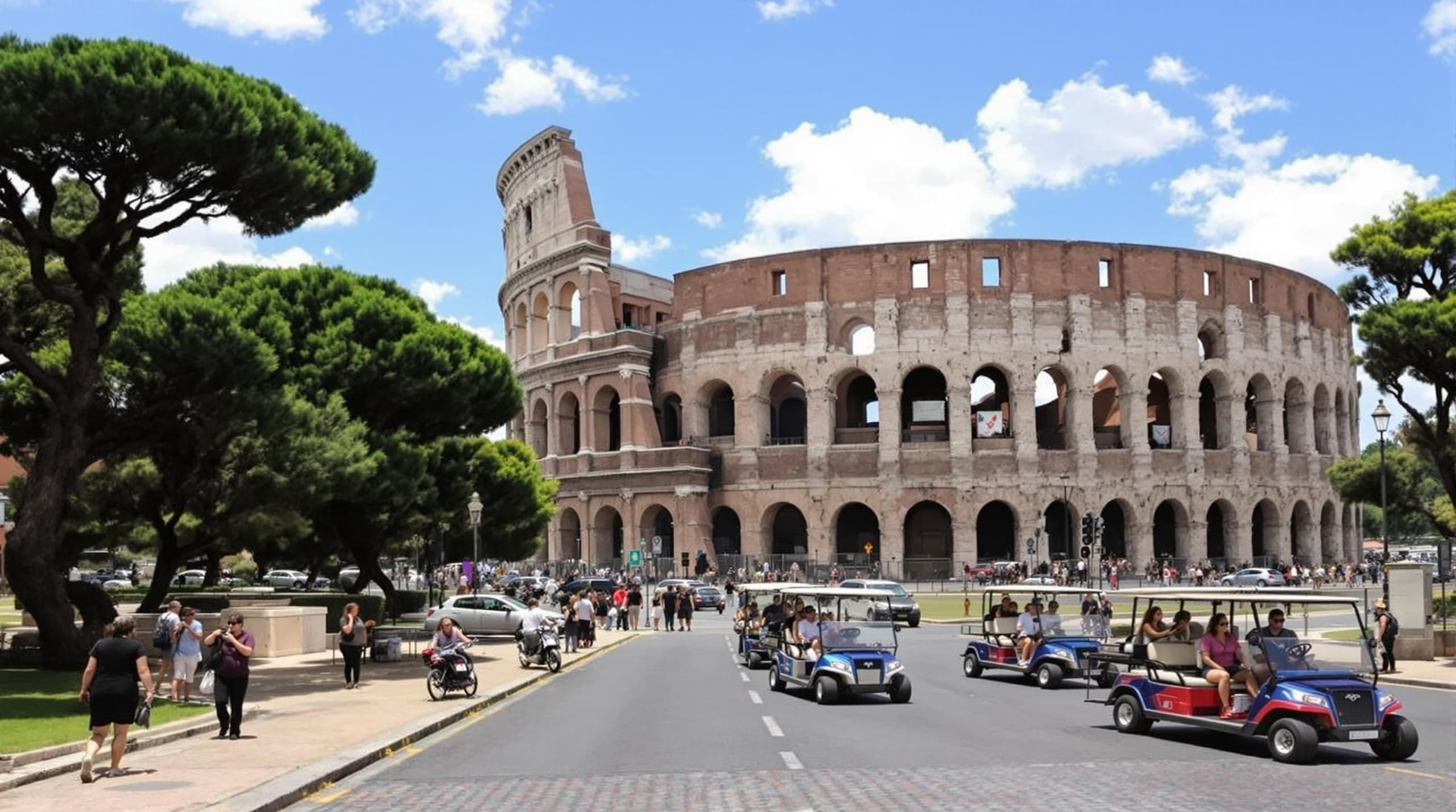 Private Golf Cart Tours in Rome with Once in Rome