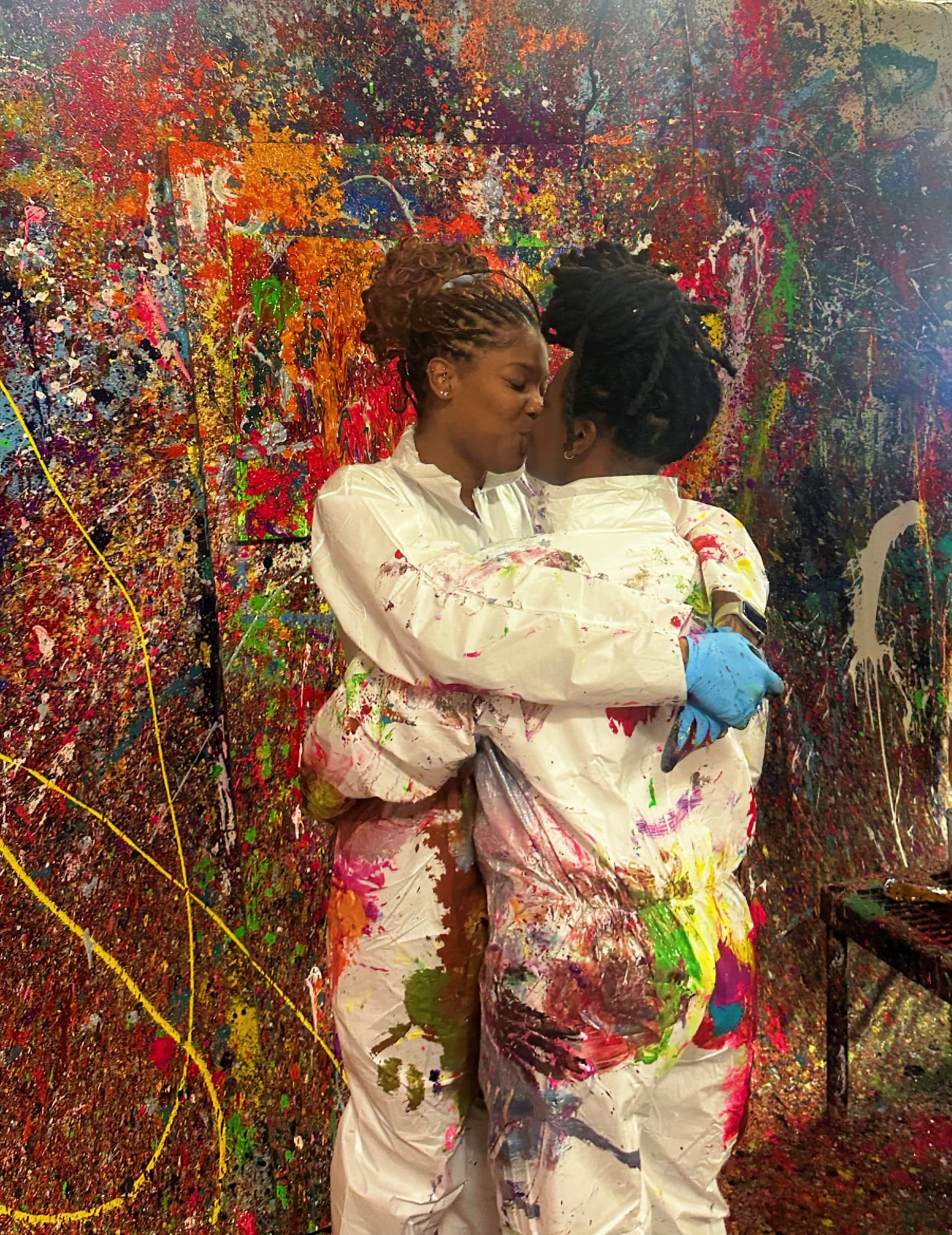 Valentine's Day Splatter Paint Date Night in Atlanta photo 2