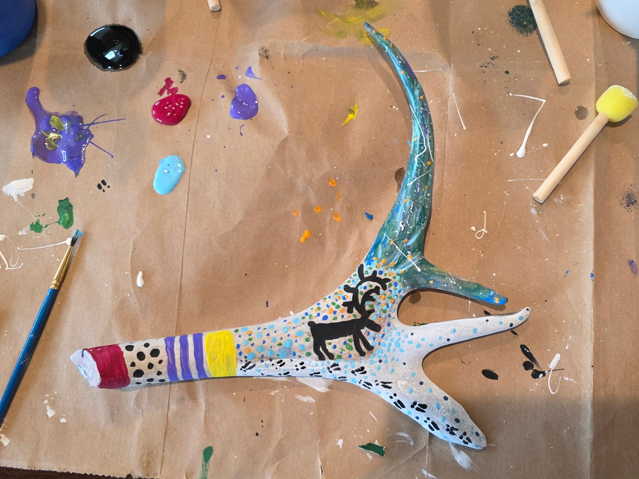 Painted Antler Workshop: Create Art from Naturally Shed Reindeer Antlers in Goldendale photo 1