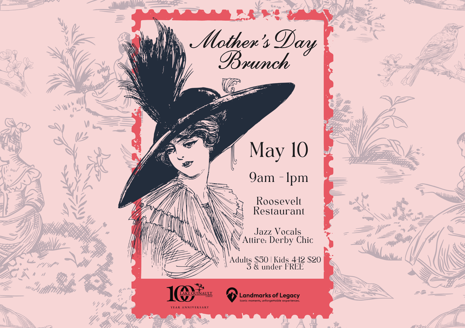 Mother’s Day Brunch at Roosevelt Restaurant: Live Music & Lake Quinault Celebration