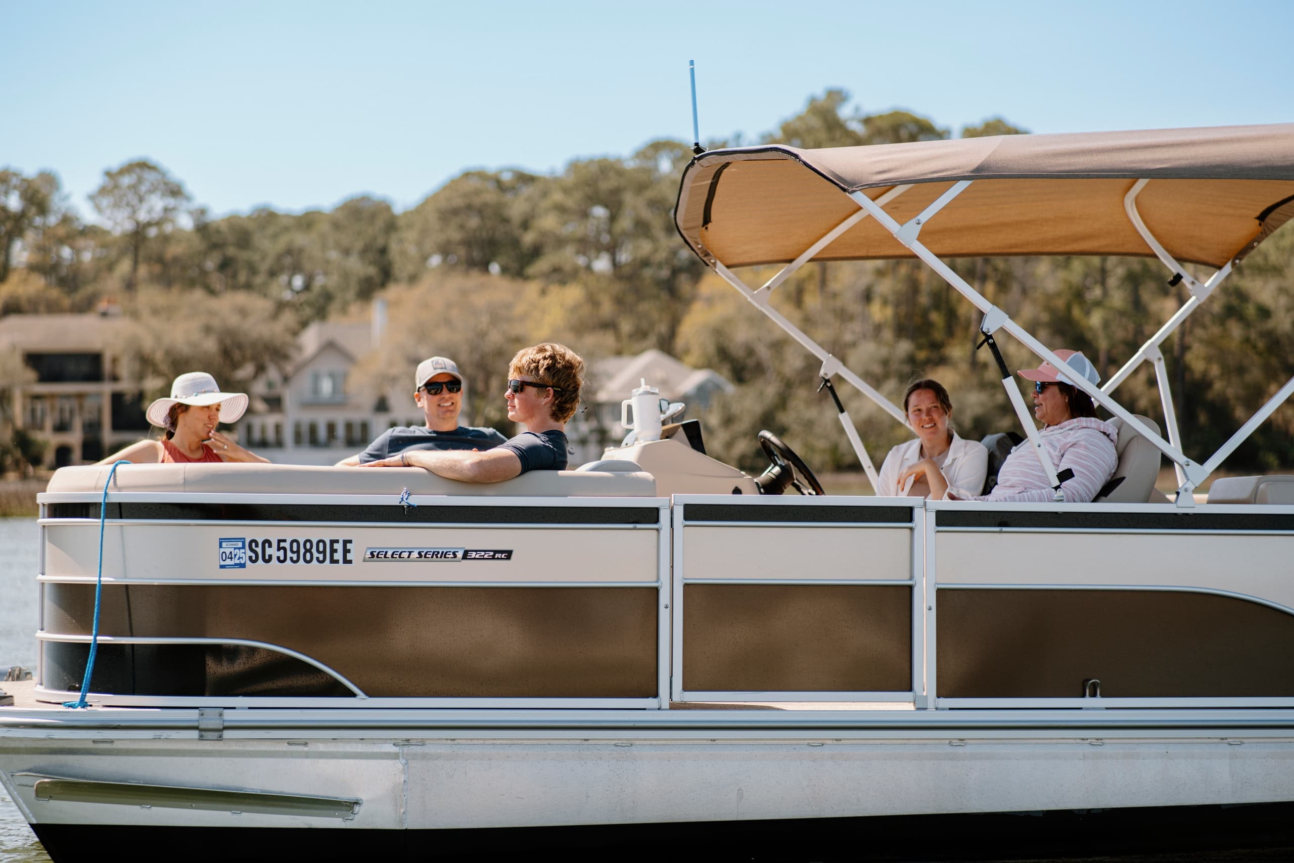 Explore Hilton Head Island by Pontoon: Scenic Boat Rentals for All Skill Levels