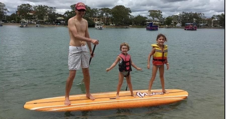 Stand Up Paddle Boarding on Maroochy River with Swan Boat Hire