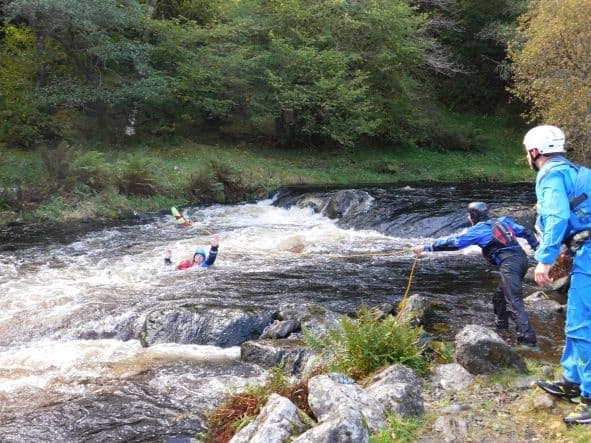 White Water & Rescue Training at NWWC - Kayaking & Rescue in Whitewater Gorge