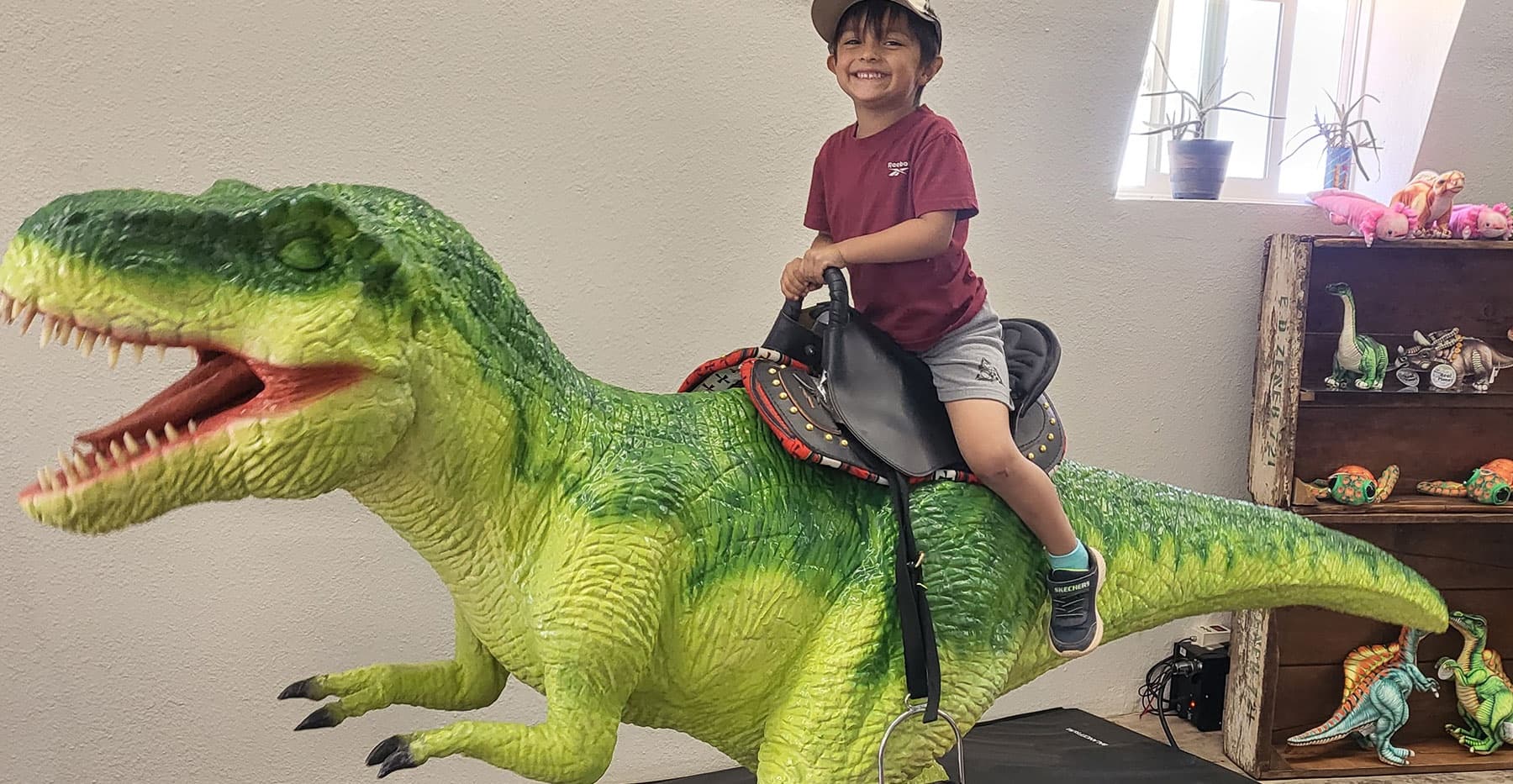 Dinosaur Adventure at Meteor City with Ride-A-Dino!