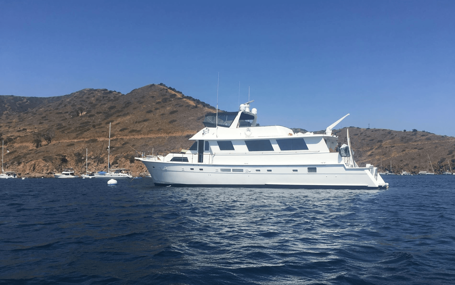 Luxury Yacht Rental on 70' Hatteras in Marina del Rey