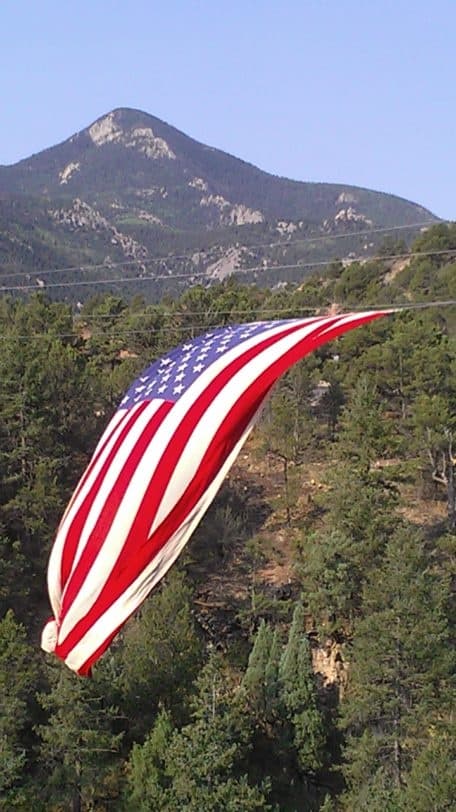 Zipline 4th of July Flag Flying Festival in Manitou Springs