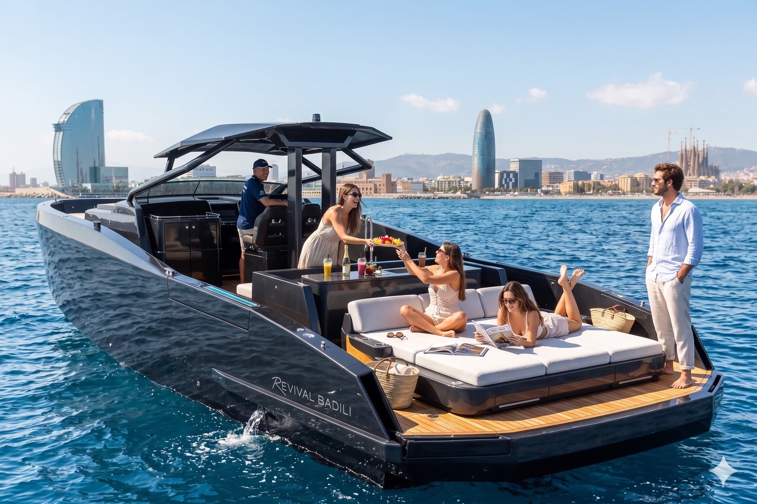 Private Yacht Charter in Barcelona: Badilli P38 Luxury Coastal Cruise photo 2