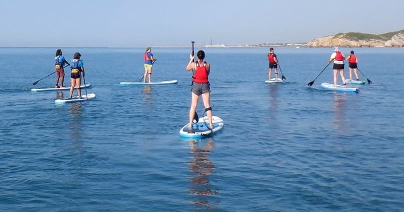 Stand-Up Paddle in Sitges: Les Anquines Beginner Tour Along Terramar Beach