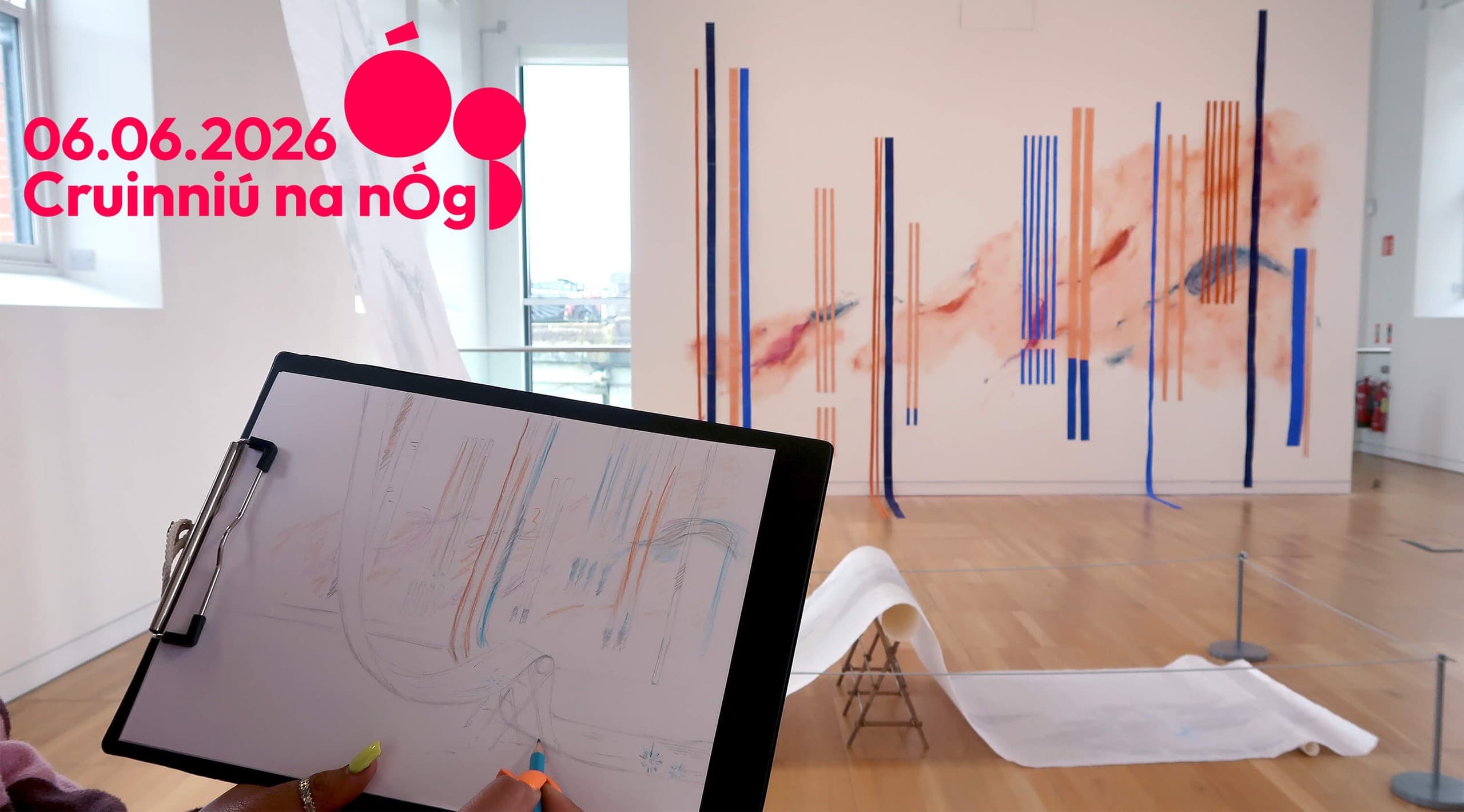 Young Sketchers Guided Tour: Drawing Divergent Lines at Luan Gallery, Athlone