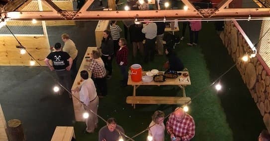 Land Adventures at Splitting Edge Axe Throwing in Pottstown