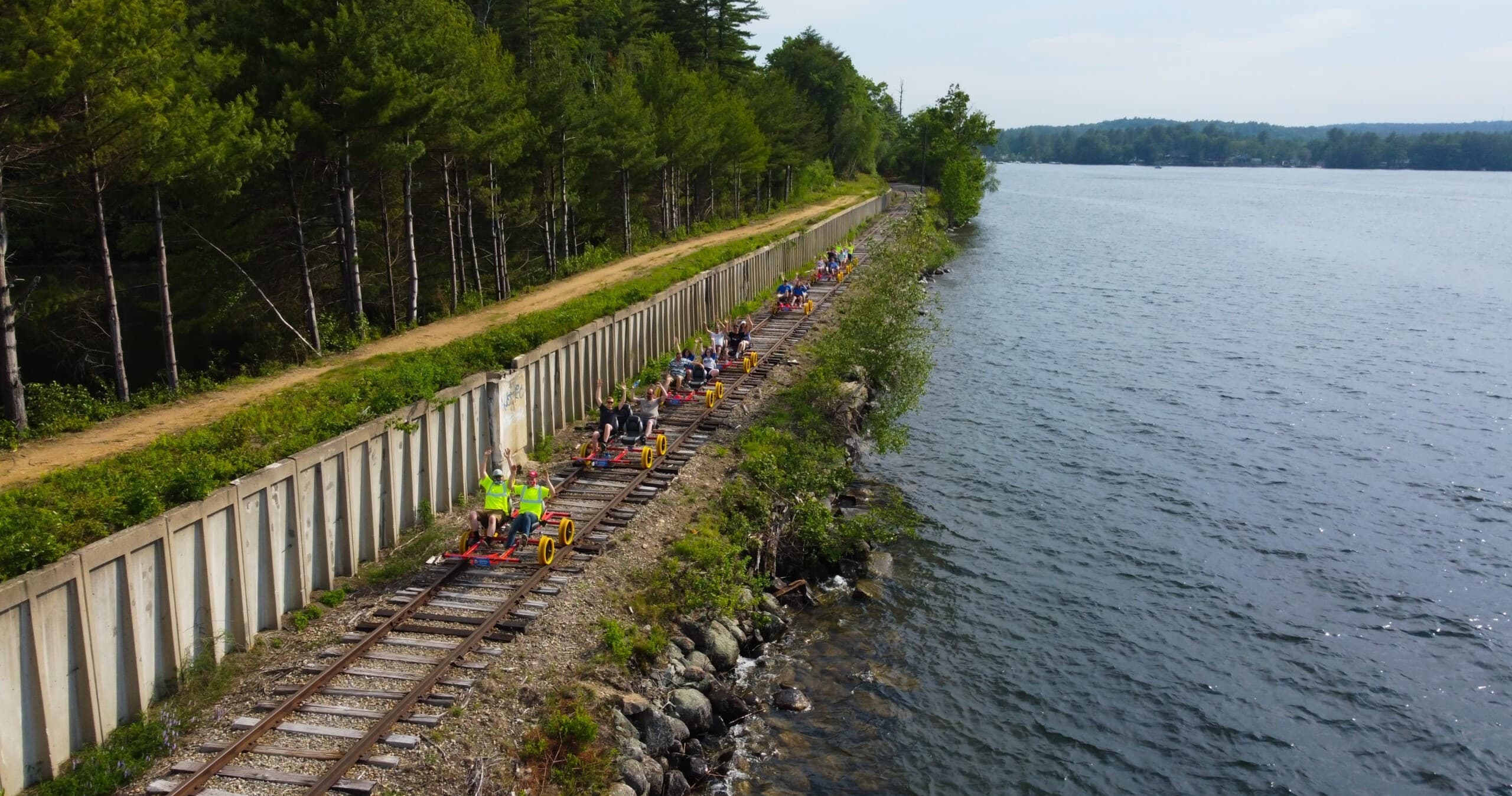 Explore New Hampshire’s Lakes Region with the Scenic Rail Bike Excursion