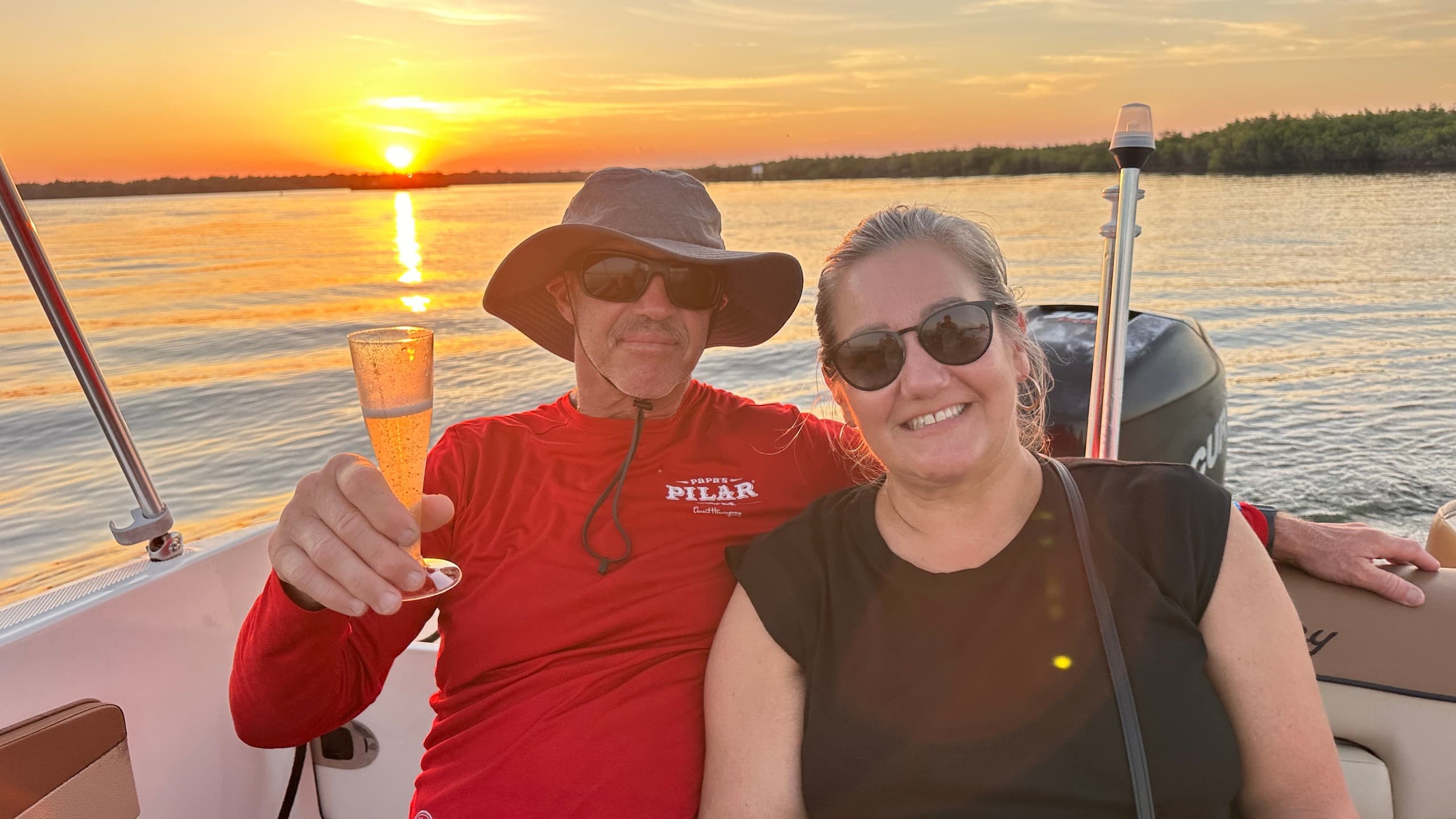Private Champagne Sunset Cruise on the Halifax River | Daytona Beach Boat Charter photo 2